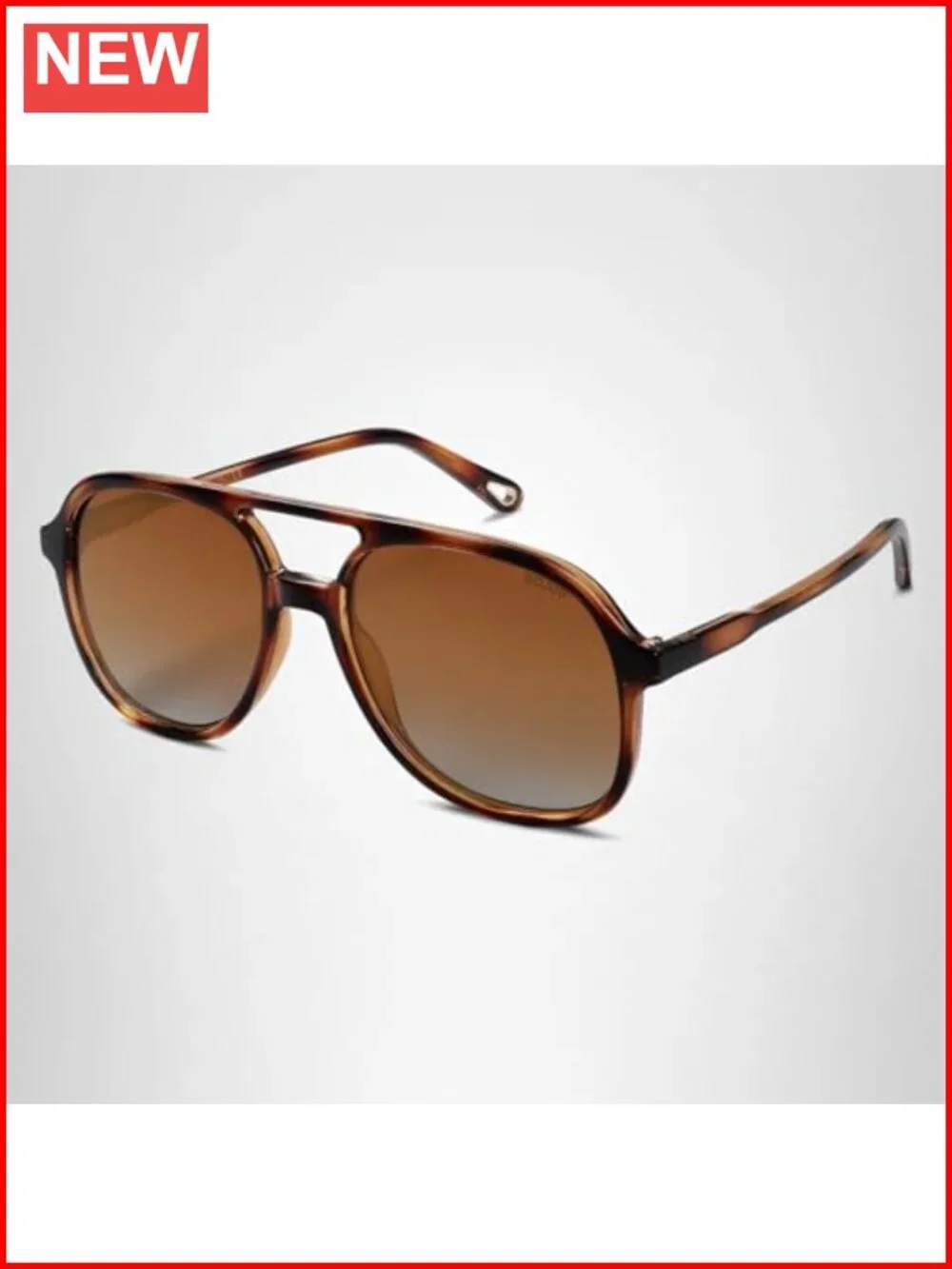 Retro Polarized Aviator Sunglasses UV400 Protection Classic Square Shades